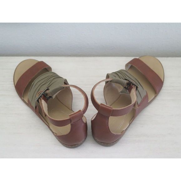 Timberland A25CF Women's Sz 7 Olive Green Cherrybrook Ankle Strap Sandals - Picture 8 of 12